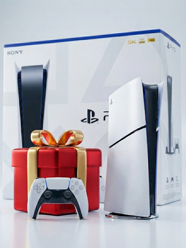 PlayStation 5 Digital Edition (Model Group - Slim) 825GB Console with DualSense Controller+Gift